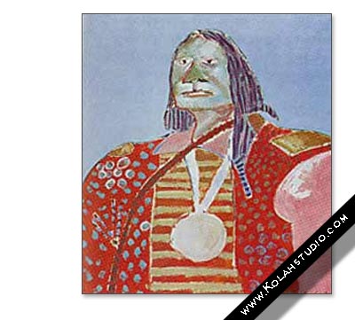 Fritz Scholder | Santa Kiowa 1986