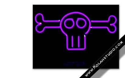 Skull neon light