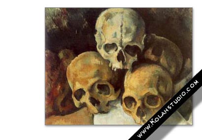 Pyramid of skulls | Paul Cézanne 1901