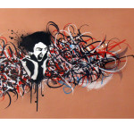 Calligraffiti on canvas