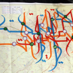 Calligraffiti on Metro Map